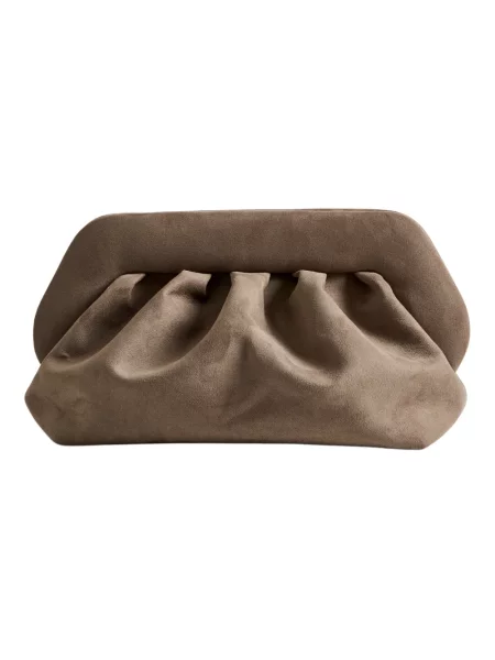 Themoire torebka brązowy