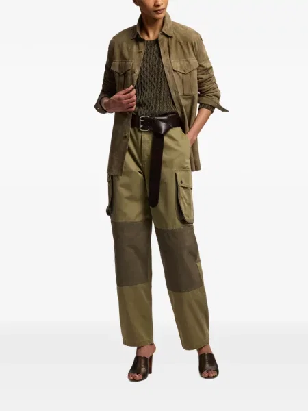 Szarvasbőr ing Ralph Lauren Collection zöld