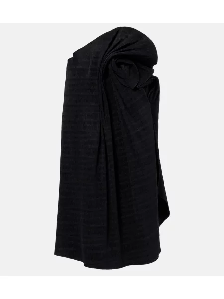 Fustă midi Magda Butrym până la genunchi negru