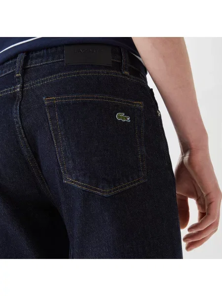 Lacoste Jeansy Slim Fit Z Elastycznej Bawełny niebieskie