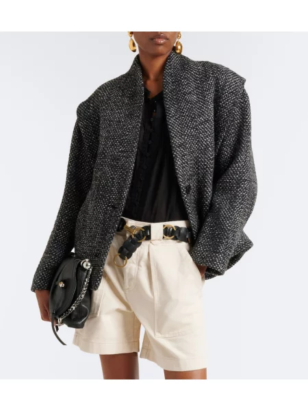 Geacă Marant Etoile din tweed negru
