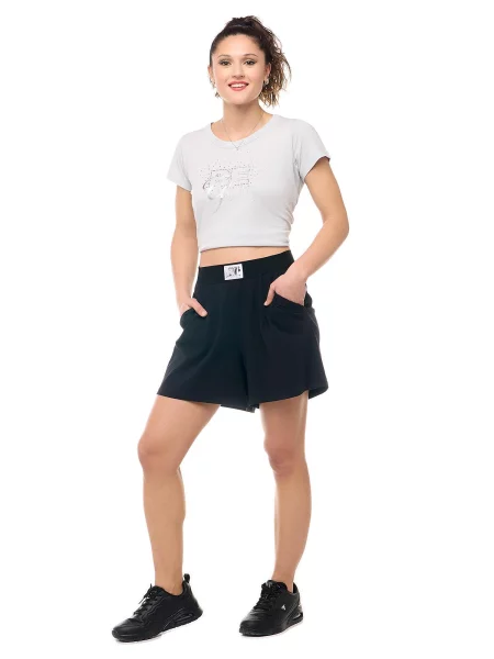 Bermudy Leone Apparel z bawełny elastyczny pas styl bokserski czarne