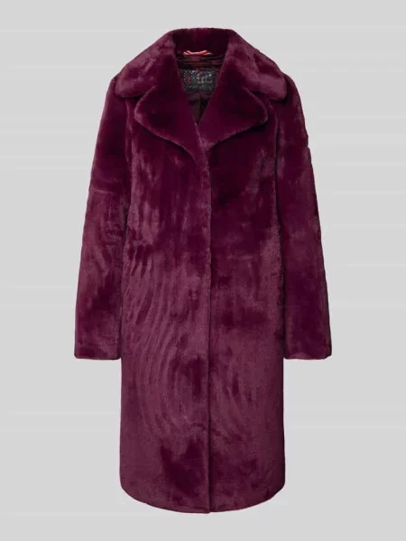 Płaszcz typu teddy z kołnierzem z wyłogami Frieda & Freddies fioletowy