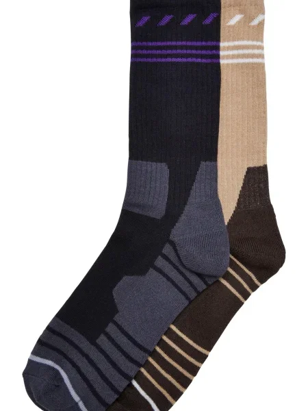 Urban Classics Șosete sport bej / maro / lila negru