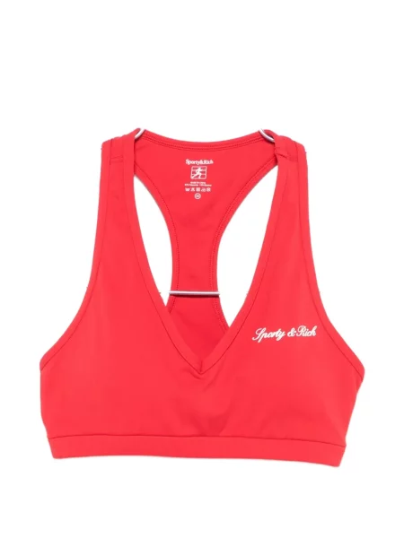 Sutien sport Sporty & Rich cu imagine roșu