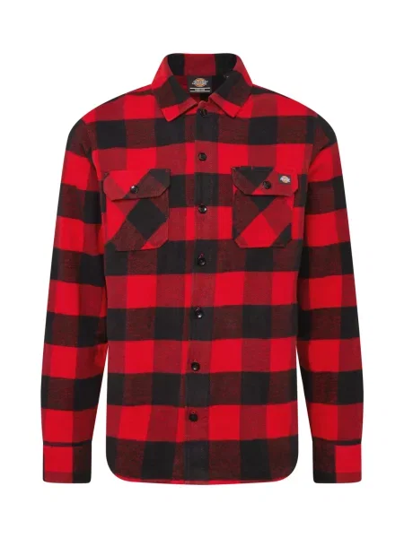 Dickies Košile Unisex New Sacramento Červená černá