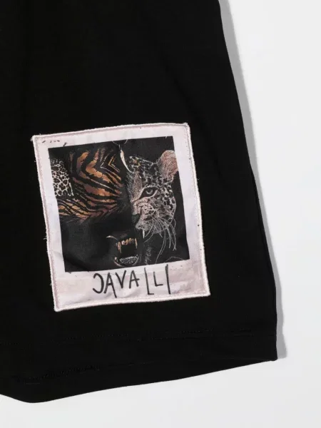 Szorty dziecięce Roberto Cavalli czarne