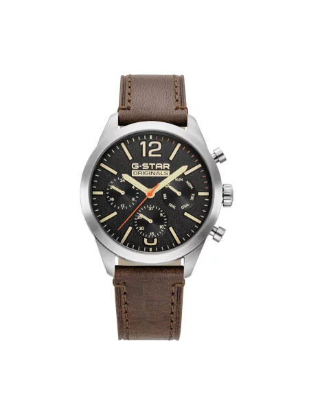 G-STAR Analogové hodinky Function watch Originals' hnědá