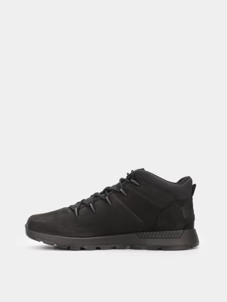 Дитячі Черевики Timberland SPRINT TREKKER MID нубук/текстиль чорний