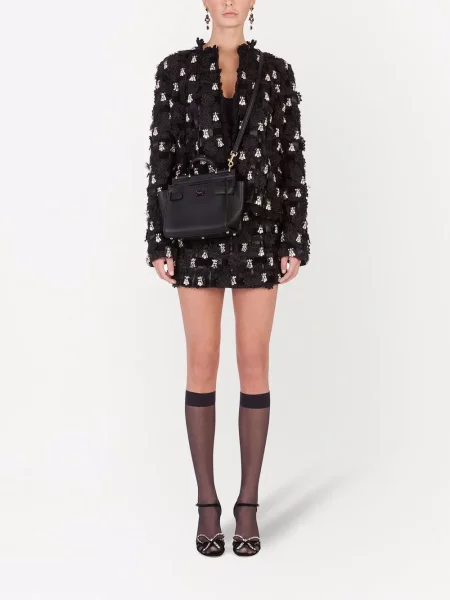 Fustă Dolce & Gabbana în linie A negru