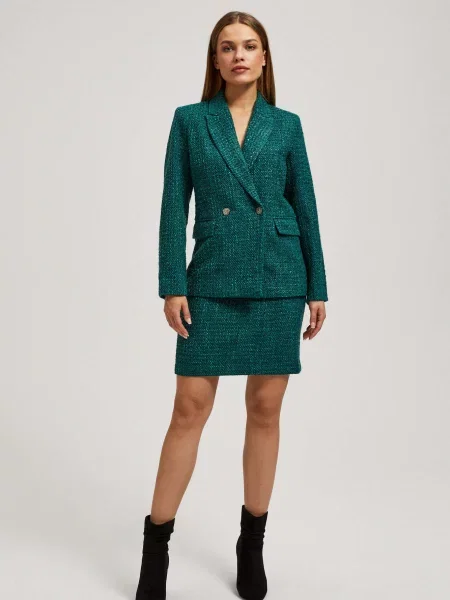 Fustă Marisse din tweed negru