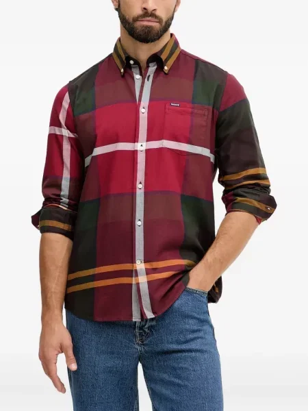 Kockás ing Barbour piros