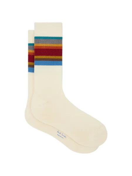 Șosete Paul Smith cu dungi alb
