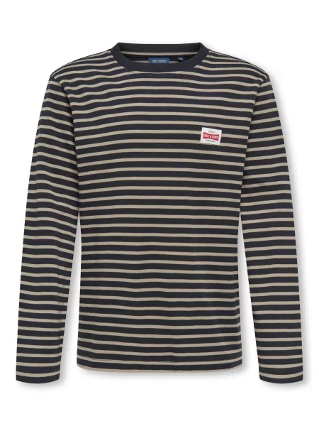 Only & Sons Junior Tricou OSJDAWSON închis / maro deschis albastru