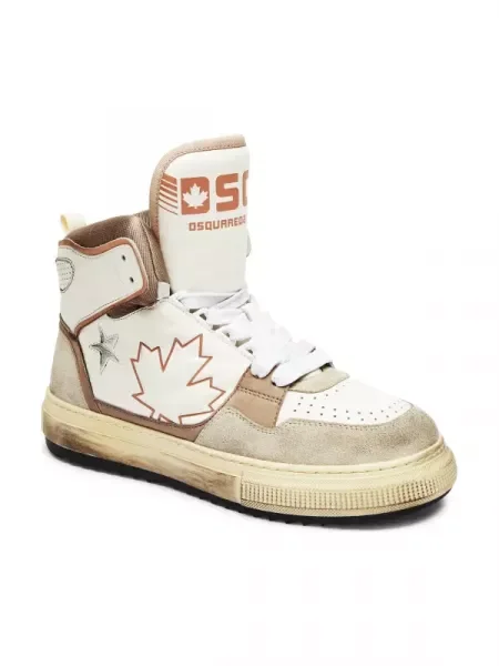 De piele sneakers Boogie bej