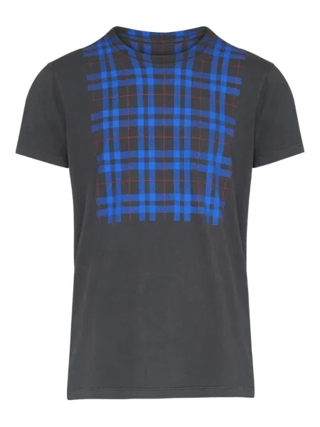 Tricou Maison Margiela în carouri gri