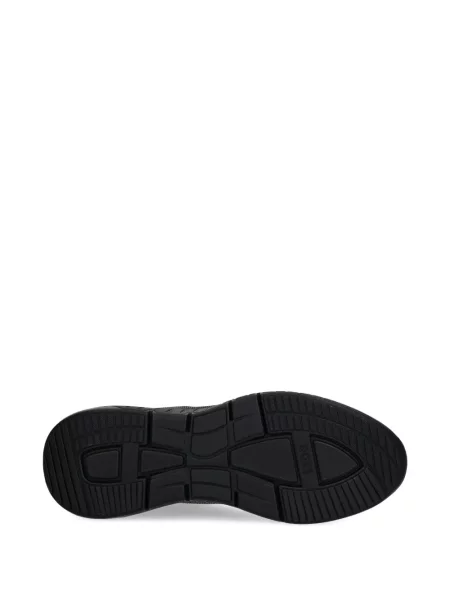 Sneakerși Boss din piele negru