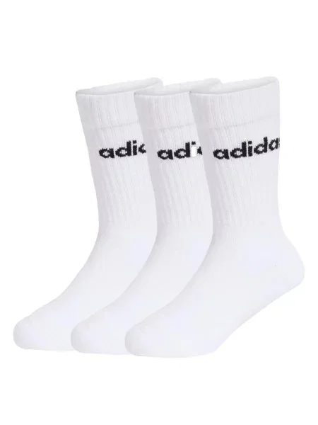 ADIDAS PERFORMANCE Sportske čarape LINEAR KIDS CREW 3 PAIRS PER PACK crna bijela