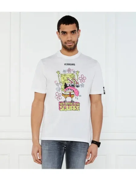 Iceberg Tricou Iceberg x Spongebob alb