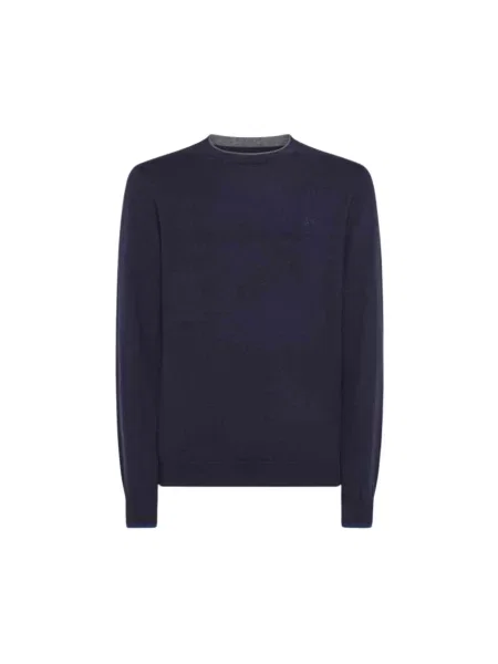 Sweter Sun68 retro niebieski