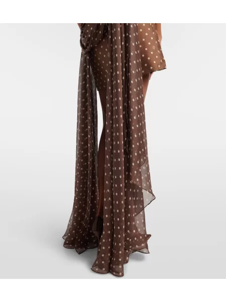 Šilkinis suknele Elie Saab vieno peties ruda