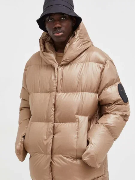 MMC STUDIO kurtka puchowa Jesso zimowa oversize beżowy