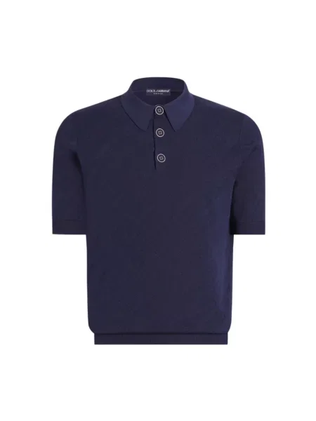 Koszulka polo Dolce And Gabbana niebieska