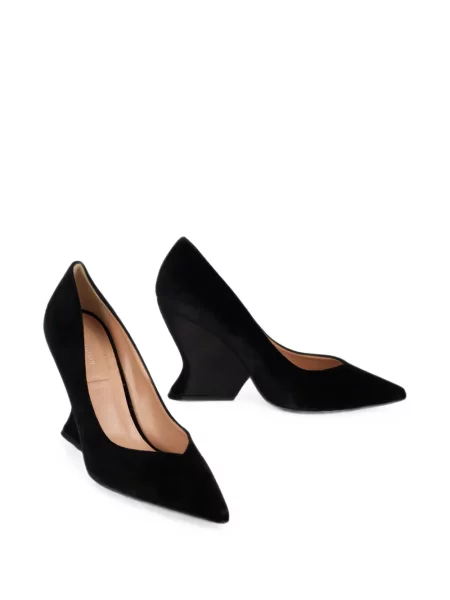 Pantofi cu toc Alberta Ferretti cu imprimeu geometric negru