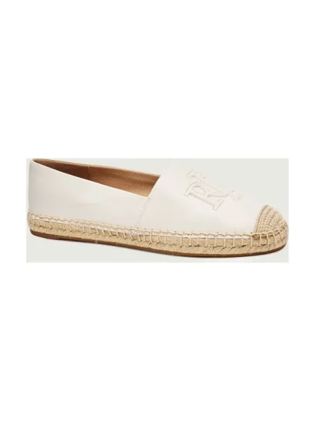 LAUREN RALPH LAUREN De piele espadrile CAMERYN alb