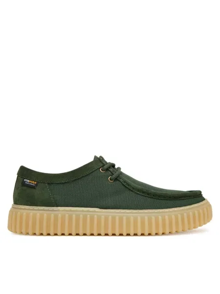 Półbuty Clarks zielone