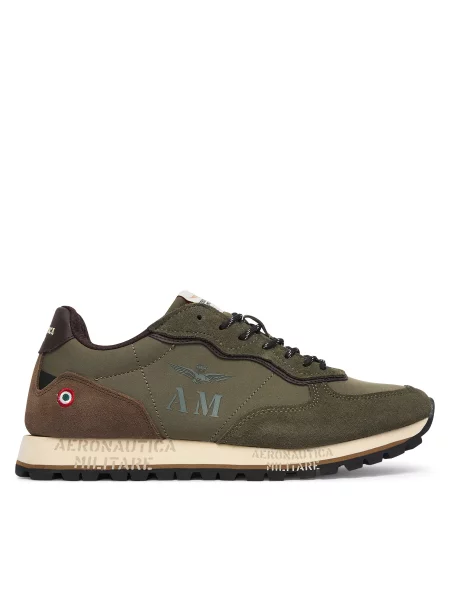 Sneakersy Aeronautica Militare Tmavě zelená