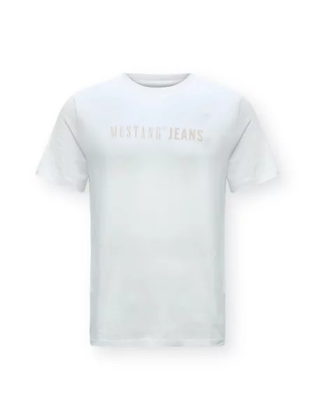 MUSTANG Tricou AUSTIN nisipiu alb