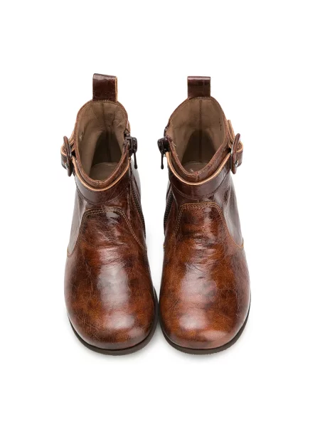 Buty do kostki dziecięce Pèpè brązowe