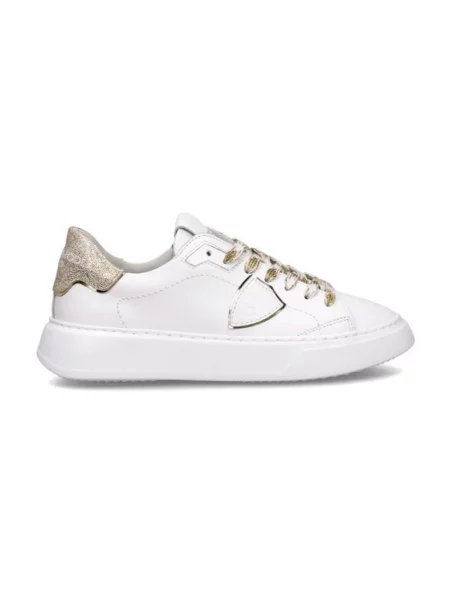 Sneakersy Philippe Model skórzane do tenisa białe