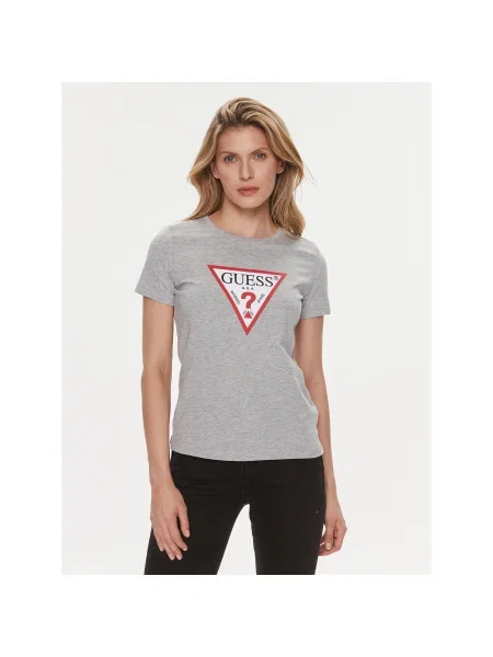 Guess Póló Slim Fit szürke