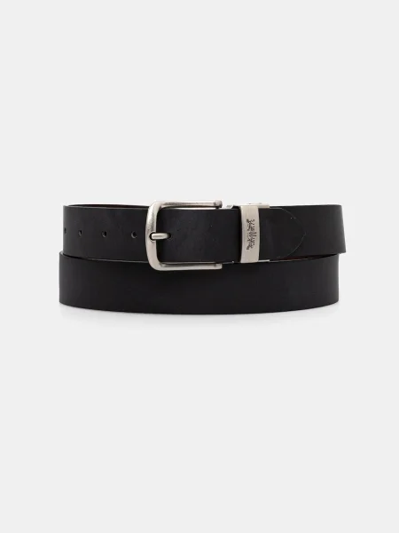 Levi's curea de piele cu două fețe negru
