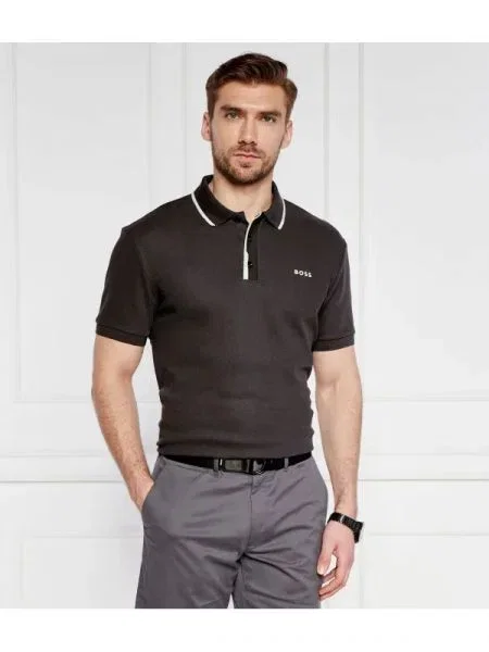 BOSS GREEN Polo Paddy 2 | pique gri