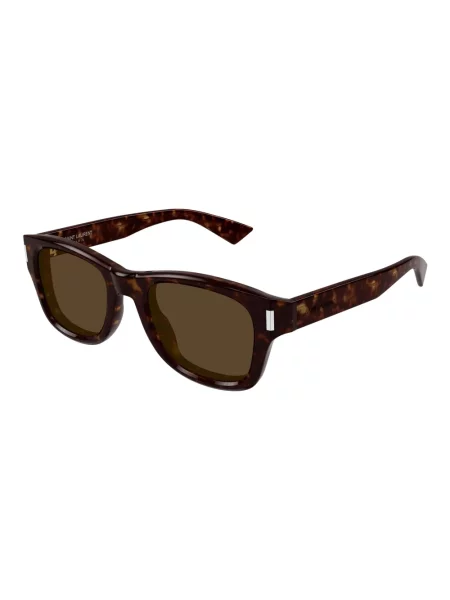 Okulary przeciwsłoneczne Saint Laurent brązowe
