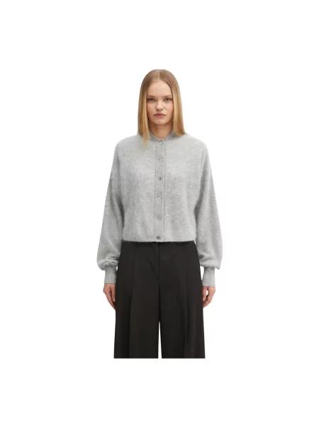 Kardigan Sportmax z kaszmiru szary