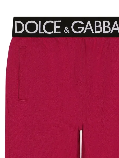 Spodnie dziecięce Dolce And Gabbana czerwone