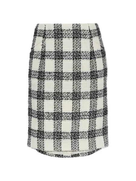 Fustă midi Vetements din tweed negru