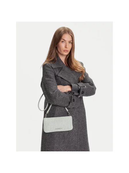 Calvin Klein Jeans Torebka Rouched Zip Top Bag szary