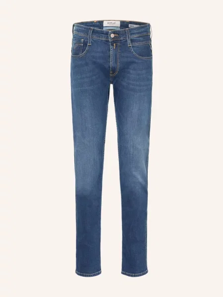 Replay Jeansy O Kroju Slim Fit blau niebieskie