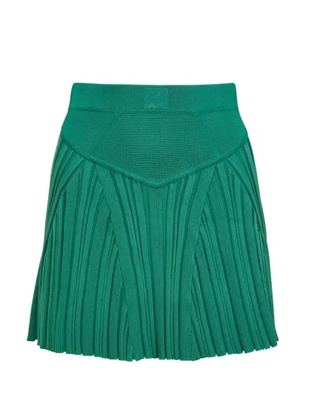 Fusta mini Fleur Du Mal evazată verde