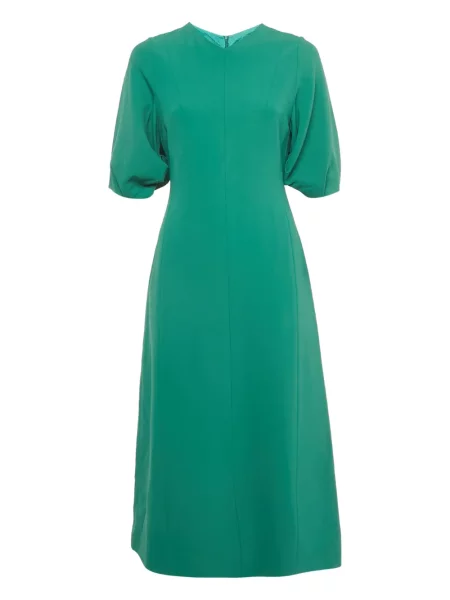 Rochie maxi Joseph lungă de costum verde