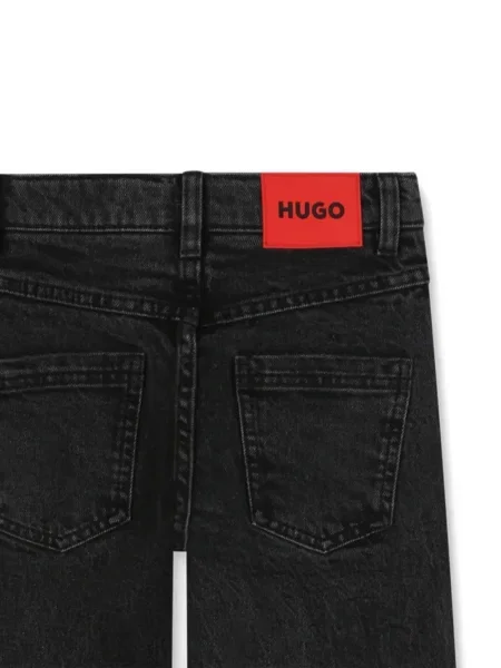 Dětské džíny Hugo černé