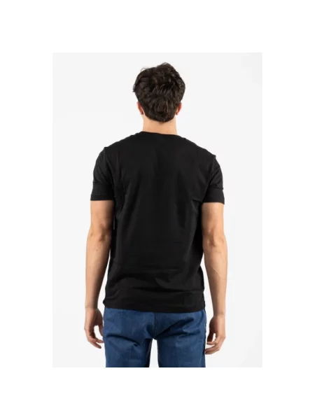 Koszulka polo Polo Ralph Lauren z dżerseju z dekoltem w kształcie litery U z długim rękawem czarna