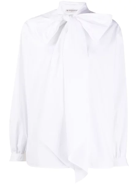 Bluză Givenchy cu funde alb