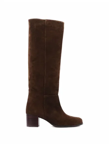 Botine Toral Shoes din piele de căprioară cu model paisley maro