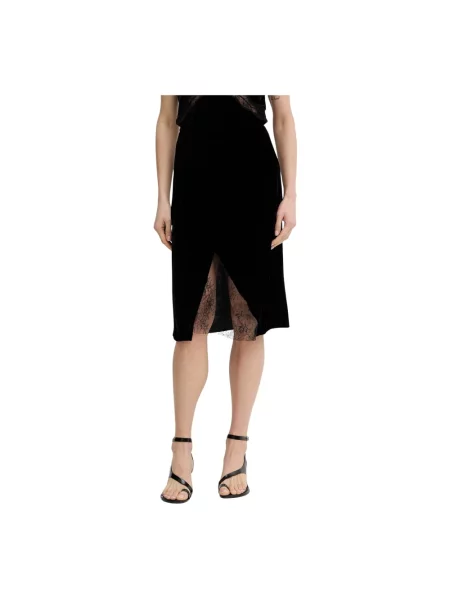 Lniana spódnica Zadig & Voltaire czarna